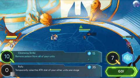 gif showing combat animations